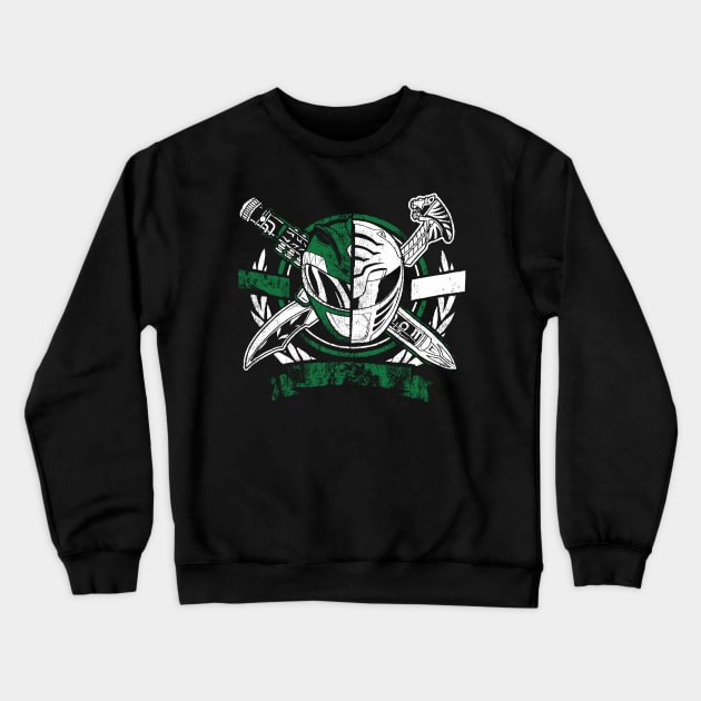 Tommy Oliver Green Ranger // White Ranger Crewneck Sweatshirt by Indranunik